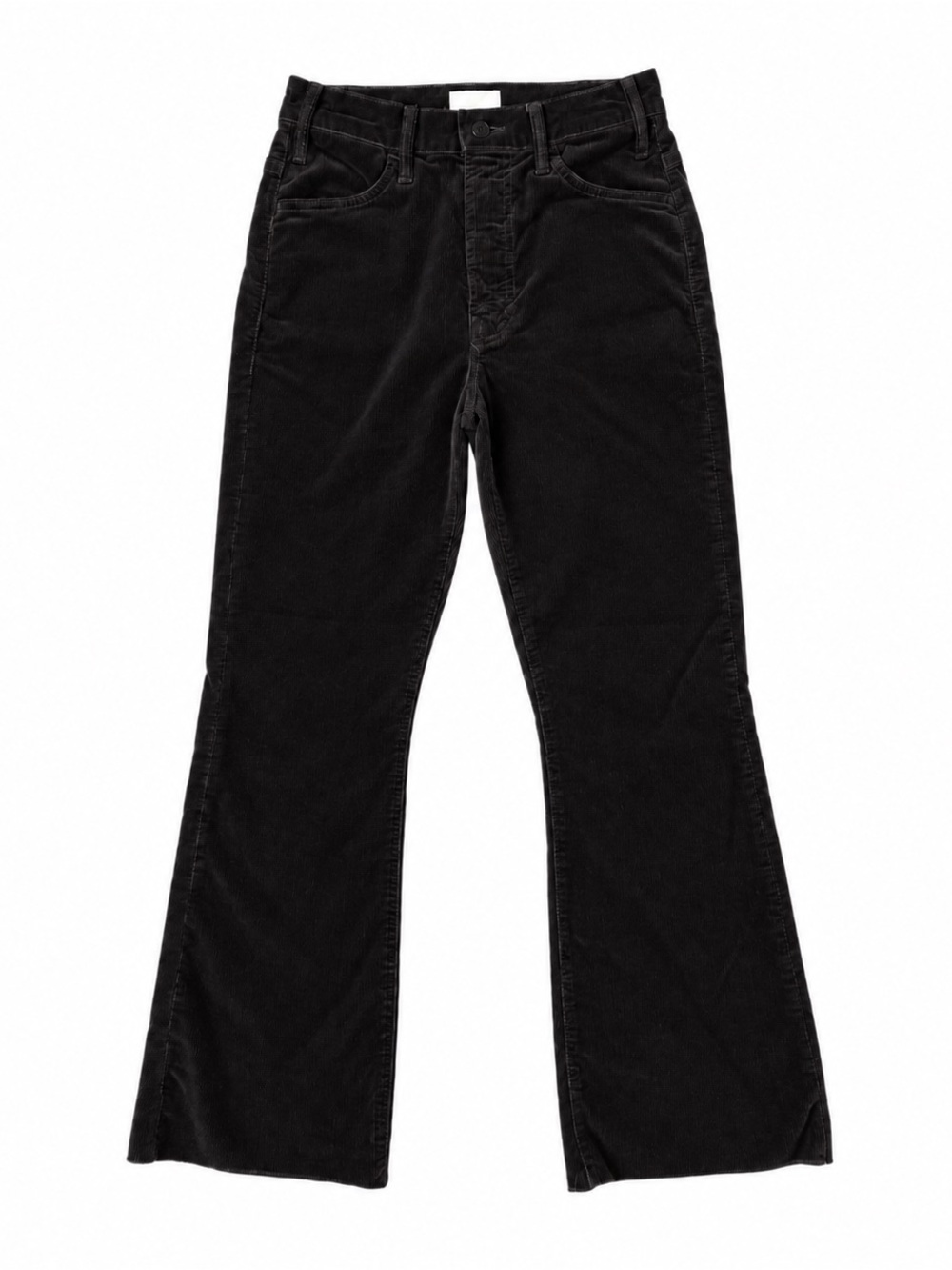 MOTHER The Hustler Ankle Fray Hopscotch Dark Chocolate Brown Corduroy Pants Sz 2